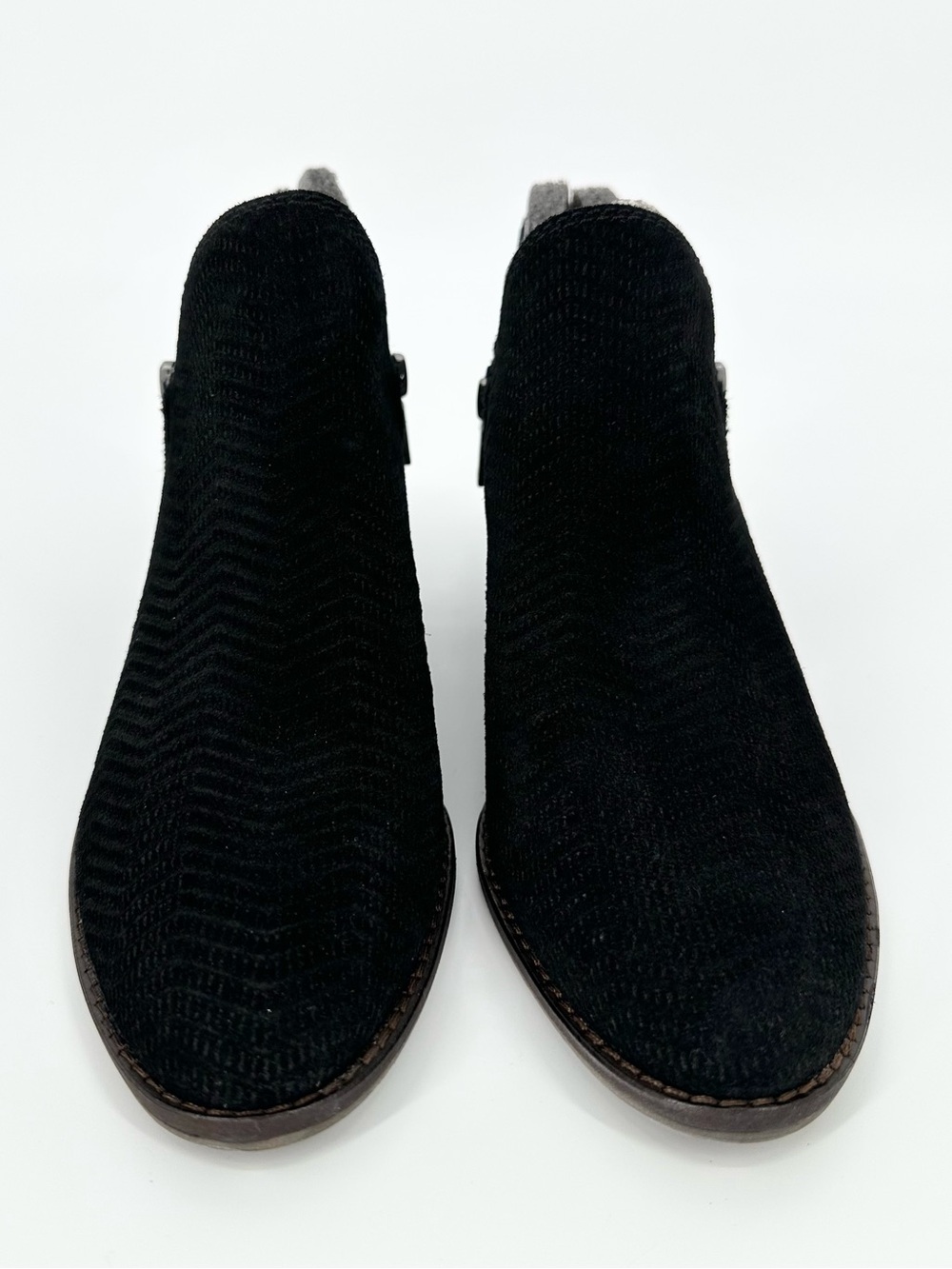 Lucky Brand Fhuna Ankle Bootie Suede Black - Picture 3 of 11